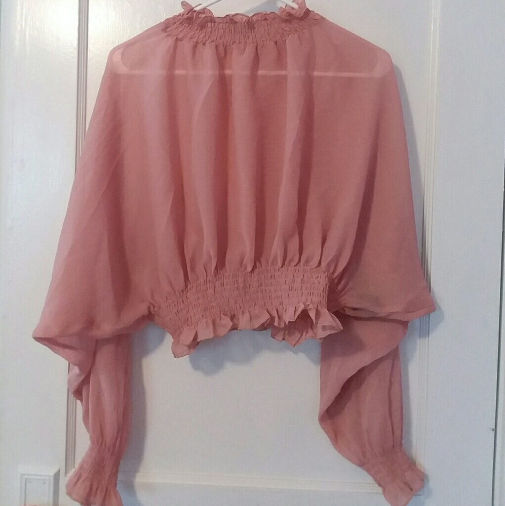 Chiffon long sleeve top